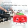 Cartoon Mechanical Manual Kitchen Cooking Timer Alarm Reminder Timepiece Countdown ToolRed