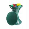 Plastic Hourglass Stool Polish Product Dark Green