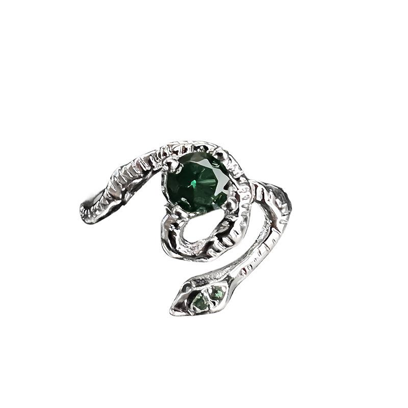 Новый Продукт Полный Алмазов Цирконов Змея Кольцо Серия Высококлассное Ощущение Легкая Роскошь Холодный Стиль Многослойное Ношение Персонализированное Открытое Кольцо Женское