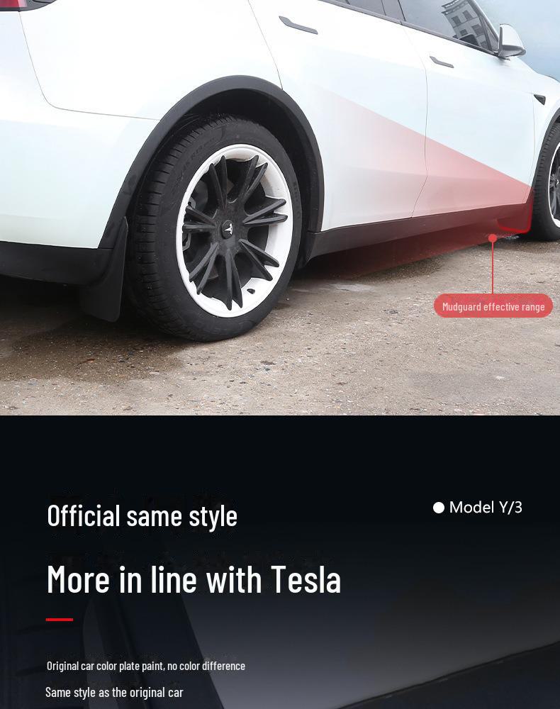 Tesla Model Y3 TPE Короткие крылья Аксессуары для модификации автомобиля