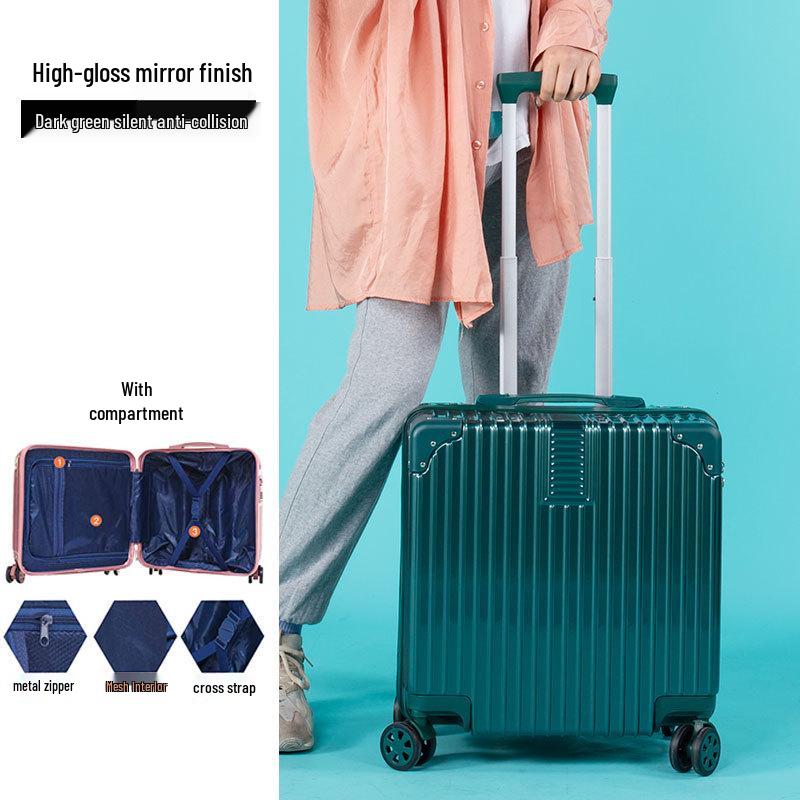 Легкий мини-чемодан на колесиках с кодовым замком, 18-20 дюймов - Идеально подходит для студентов и детей.