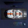 Коврик для мыши Gulf Racing Art, Большой игровой коврик для стола, Нескользящий коврик для мыши XXL для ноутбука и планшета, Игровой коврик для мини-ПК со прошитыми краями