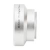 Optical Glass Silver 0.45X Camera Wide Angle Magnification Additional Lens for 30.5mm Camera Lenses