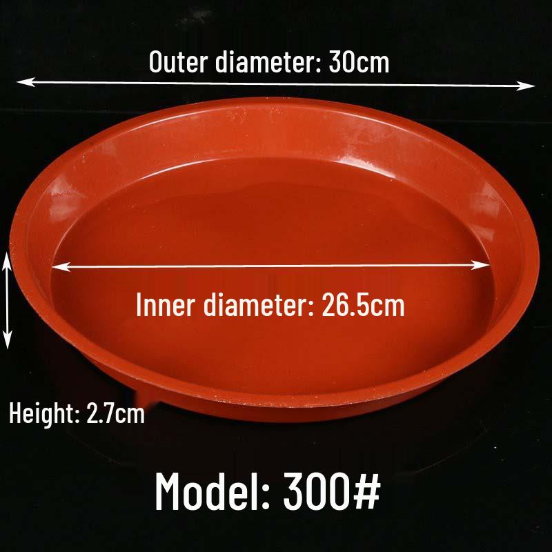 Thickened Round Plastic Flower Pot Water Tray - Large Draining Base for Succulents & Golden Pothos.