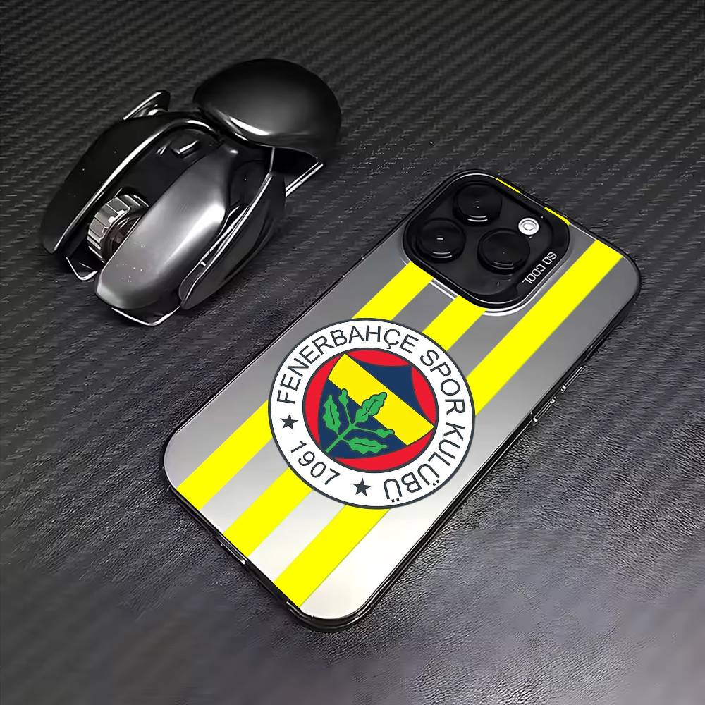 1pc T-Turkey F-Fenerbahce-E Phone Case For iPhone17,16,15,14,13,12,11 Plus,Pro Max Colored Silver Plated Inside Cover