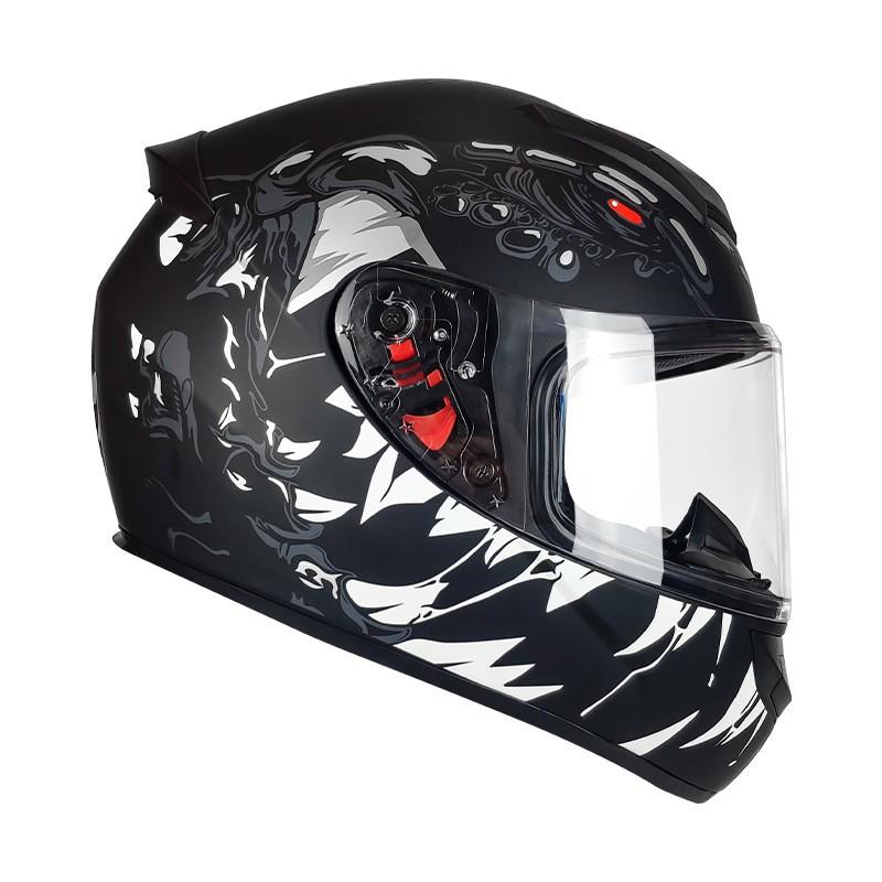 Certified Full Face Motorcycle Helmet Scooter Electric Bike Riders ABS Material DOT ECE Compatible