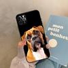 Чехол для телефона с собакой-боксером для iPhone Samsung Galaxy Redmi Xiaomi Oppo OnePlus Note SA 7 8 9 10 11 12 13 14 20 21 22 23 53 54 Pro Max Plus Ultra TPU Soft