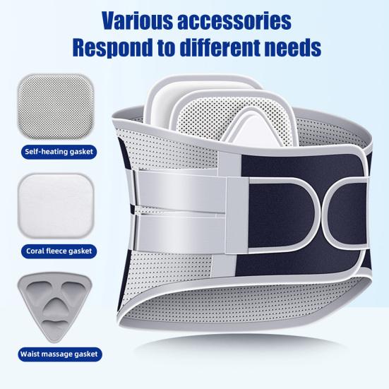 Регулируемый бандаж для спины для мужчин и женщин, дышащий, для облегчения боли в пояснице, при ишиасе, сколиозе, грыже межпозвоночного диска, поясничная поддержка, компрессионный пояс, растяжение спины