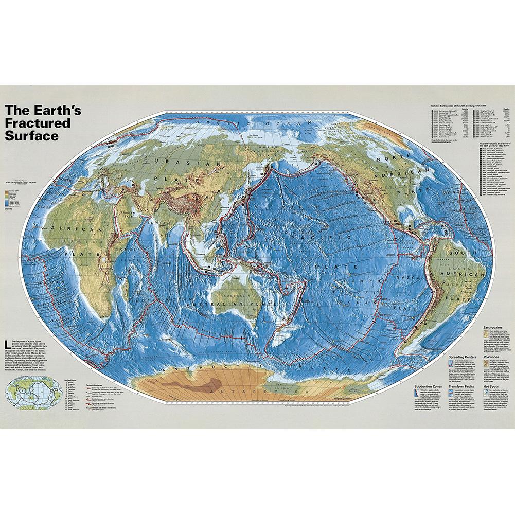 National Geographic Карта Северной Америки Плакаты Настенная картина для классной комнаты, студенческой комнаты и домашнего декора, настенный декор, туристические принадлежности