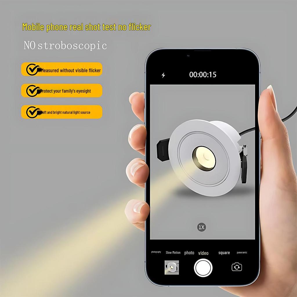 Recessed Spotlight Wall Washer for Hotel Clubhouse Display Cabinets