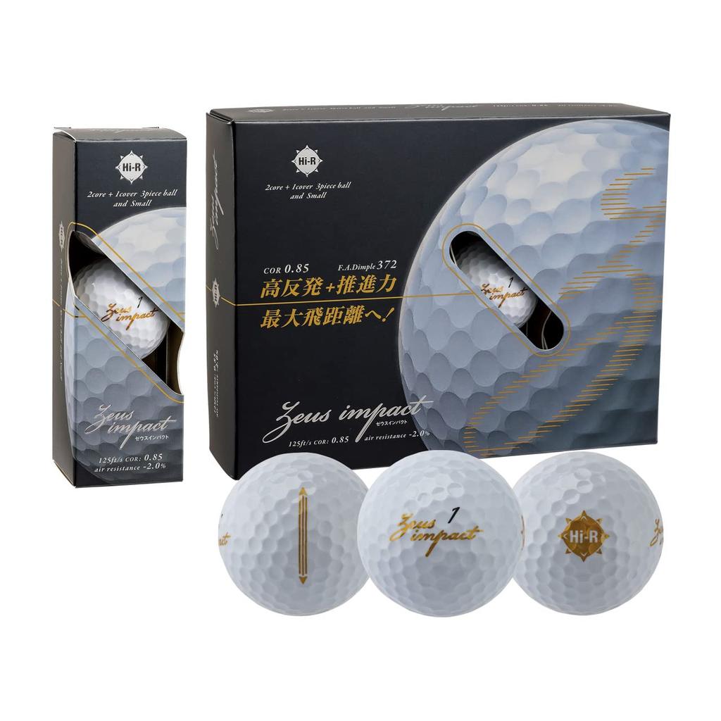 Мяч для гольфа Kasco Zeus Impact 3 Белый