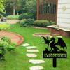Металлический колышек Dragon Garden – забавный и причудливый силуэт, уникальное украшение двора для особого штриха внешнего декора
