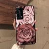 Красивый золотой чехол Rose для телефона Huawei P50 P40 E P30 P20 Pro P10 Lite P Smart Y6 Nova3E Honor10 Cover