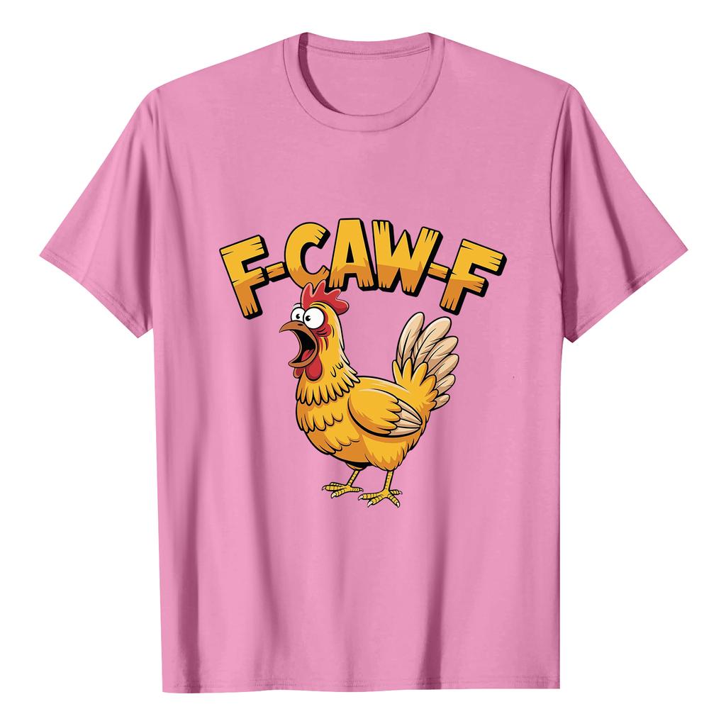 F-CAW-F Women's Casual Letter Print Short-sleeved Top T-shirt