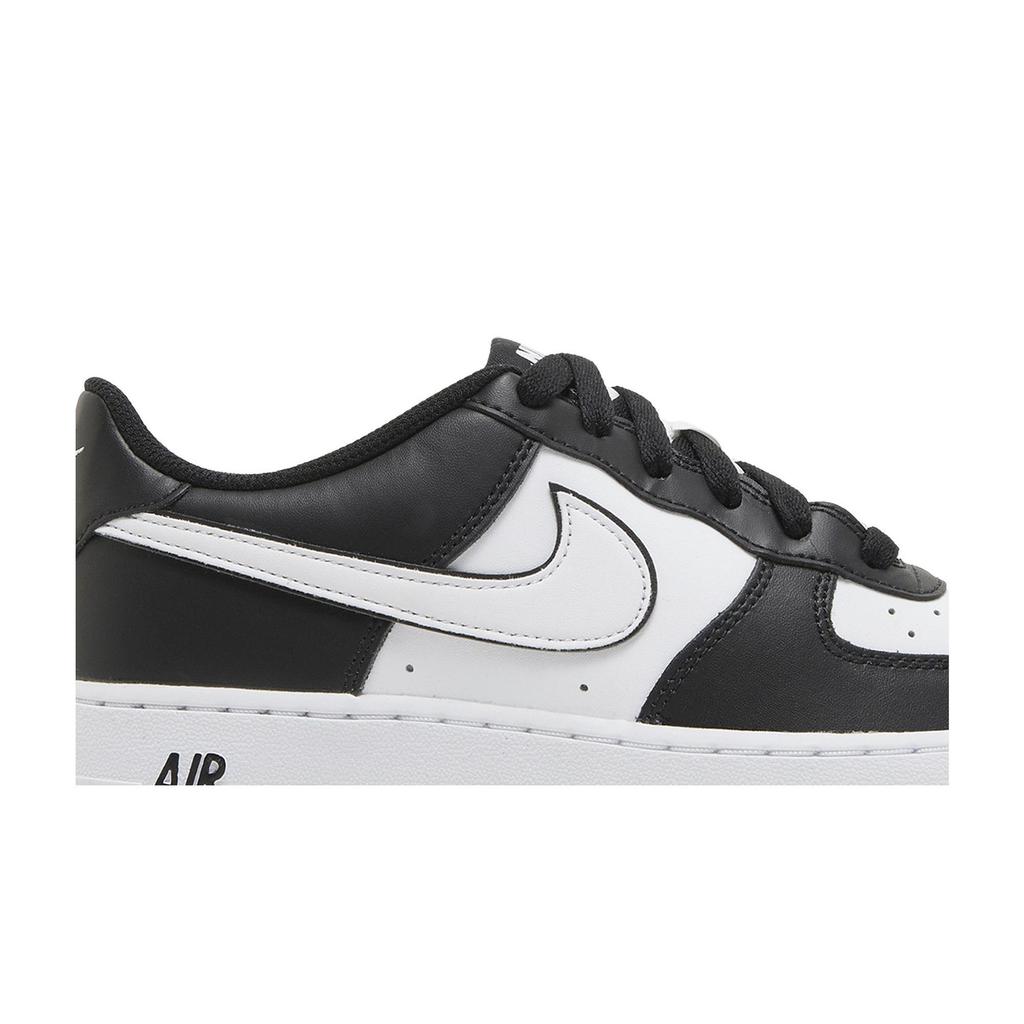 Nike Air Force 1 '07 для школьников 'Панда' (унисекс) Черные / Белые / Черные Детские скейтбордические кроссовки DV1621 001