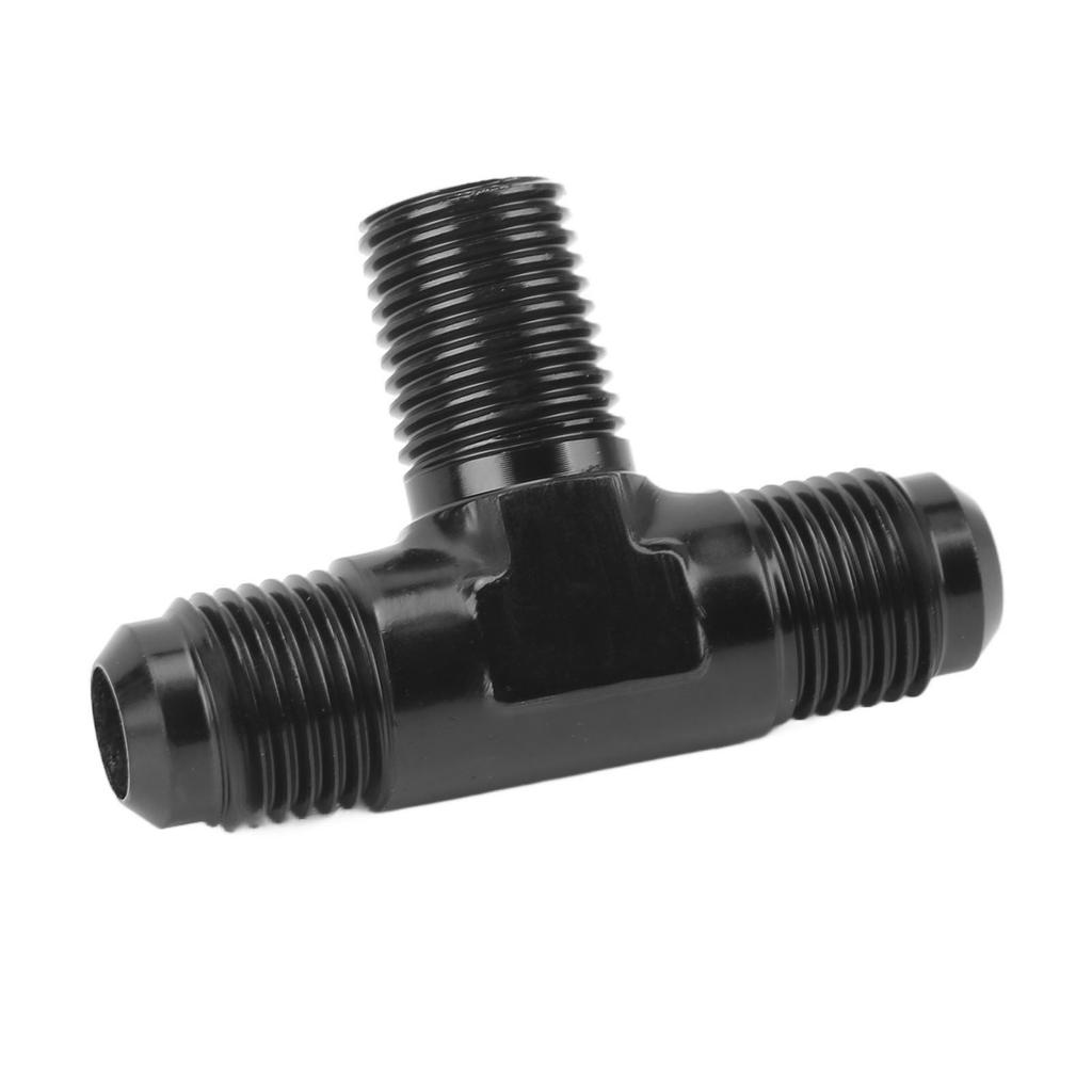 Тройник-адаптер, тройник, тройник, Т-образный соединительный фитинг, алюминиевый сплав, черное анодированное покрытие, 6AN на 14 NPT