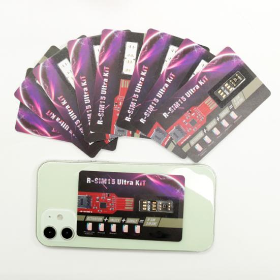 R-SIM15 ULTRA Универсальная разблокировка RSIM-карта 5G Автоматическая с иглой для извлечения для iPhone