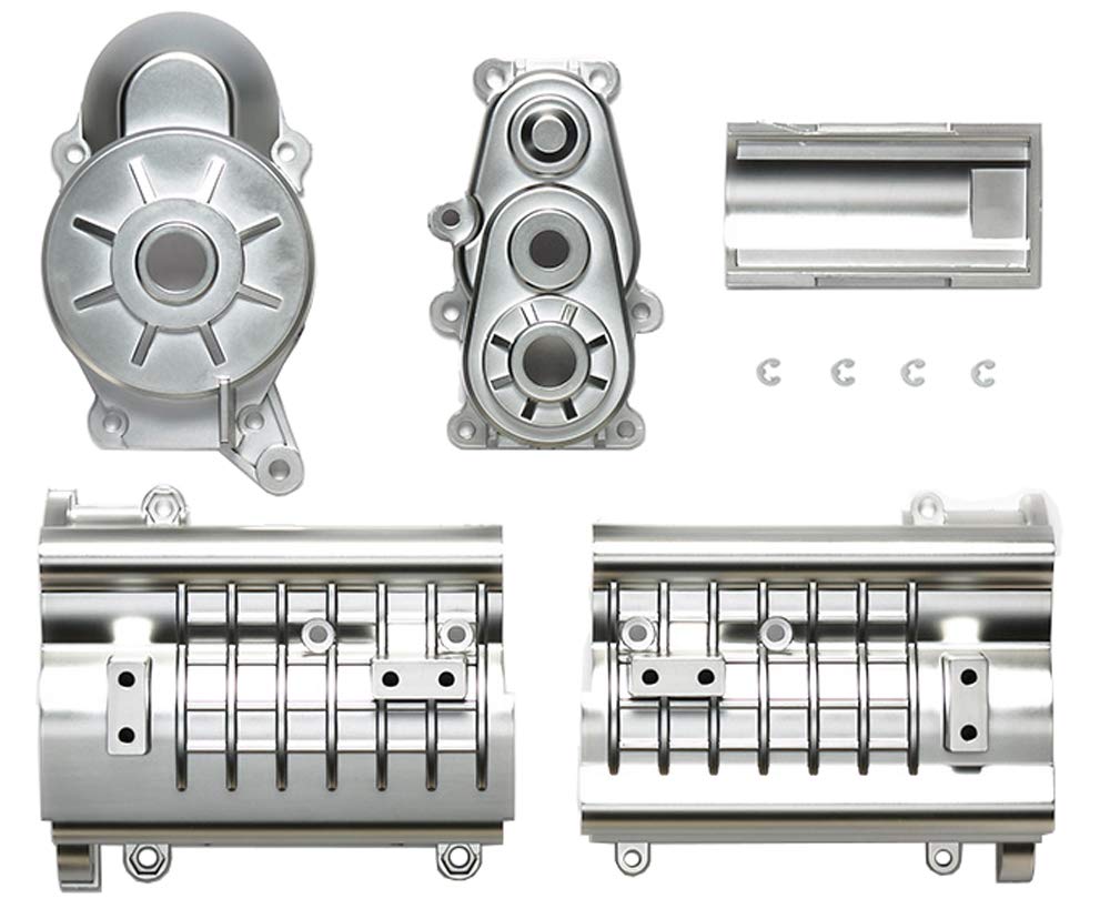 Tamiya Options 1750 4x4 Pickup Matte Chrome Gearbox RC Part 54750 Hop-Up No. OP.1750 (Part A)