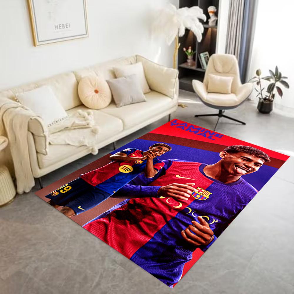 Lamine Yamal's Spain's Emotional Celebration Area Rug Perfect for Living Rooms Game Room Outdoor Kitchen Antislip Carpet Office home decor Spiritual G