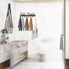Towel Rack with 8 Hooks Wall Mounted Hanger for Bathroom Pool Shower Clothes Towels Keys Storage