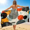 1Pc Abstract Geometric Shapes Beach Towel, Quick Dry, Multi-Use for Beach Pool Gym Yoga Home Travel, Christmas, Halloween, Xmas Gift M928270