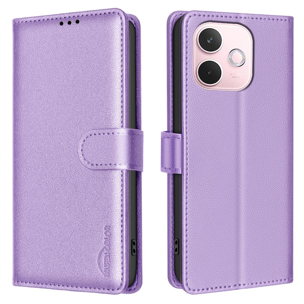BINFEN COLOR BF32 For Oppo A5 Pro 5G Leather Case Wallet RFID Blocking Phone Cover