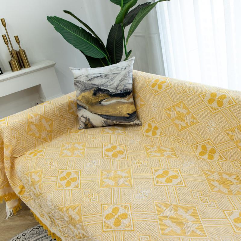 Чехол на диван, Одеяло для дивана, Однотонное диванное полотенце, Чехол для дивана в скандинавском минималистском стиле, Повседневное одеяло