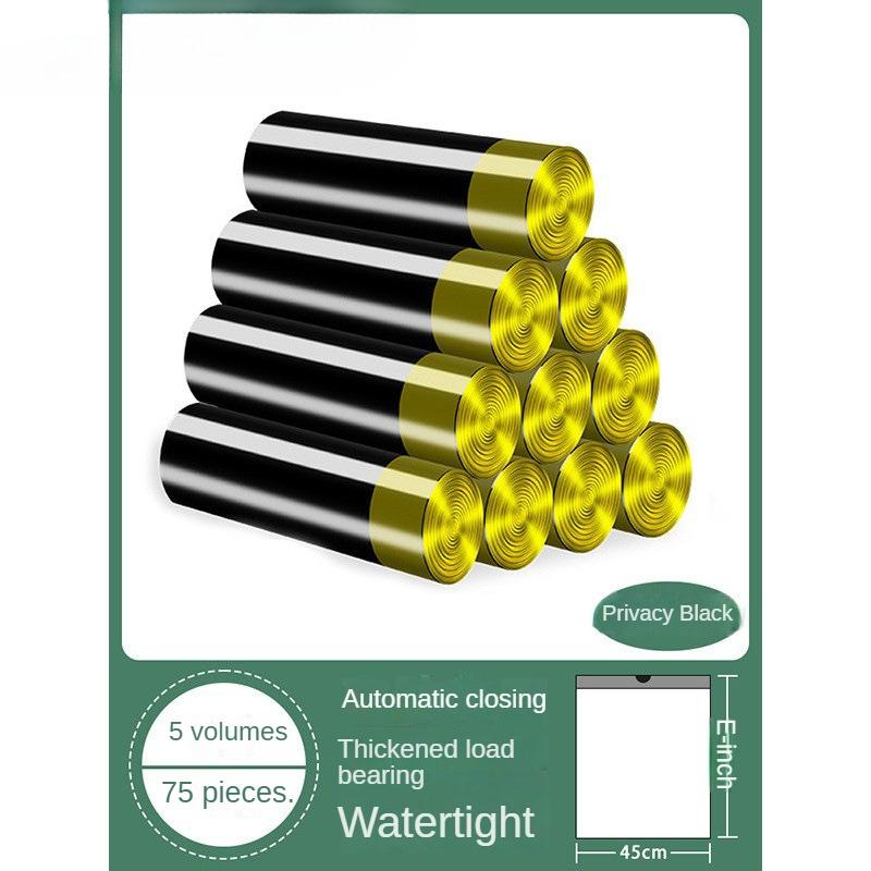 Негрязные мешки для мусора на шнурке, увеличенные и утолщенные бытовые кухонные одноразовые портативные бытовые пластиковые пакеты на шнурке