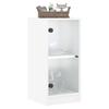Sideboard with Glass Doors White 35 x 37 x 75.5 cm