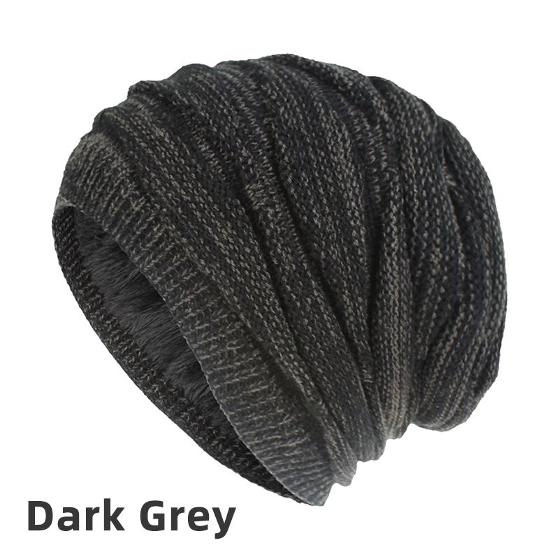Fashion Knit Autumn Winter Crochet Solid Warm Baggy Beanie Hat Slouch Cap Ski Cap Christmas Gift Women Men