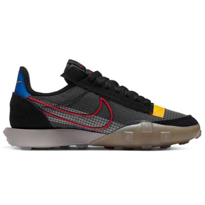 Nike Waffle Racer 2X Black Solar Flare University Red Women's Sneakers CK6647-002