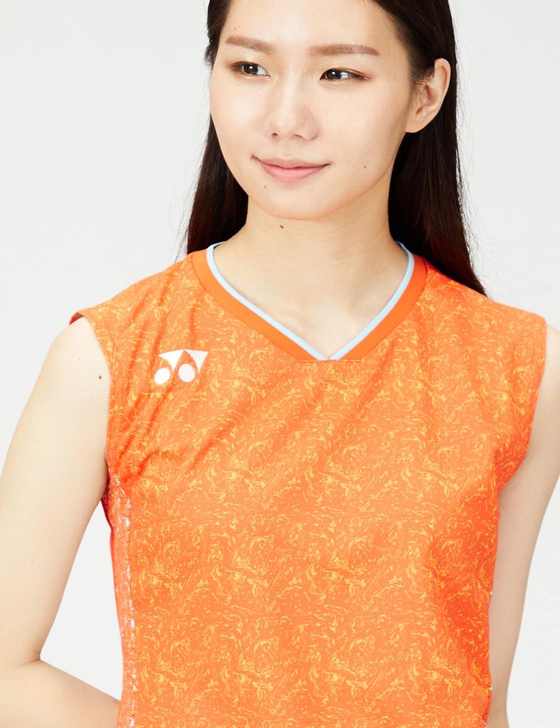 Рубашка без рукавов Game Shirt Orange S [Yonex] (безрукавный) Женский (005)
