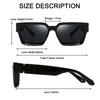 Square Thick Frame Luxury Oversized Sunglasses Men Women Fashion Uv400 Glasses
