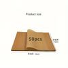 50pcs Premium Parchment Paper for Baking - Non-Stick, Oil & Water Resistant, Suitable for Air Fryer, Steamer, and Oven Cooking