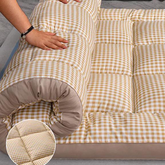 WTEMPO Складной Эластичный Клетчатый Мягкий Матрас Бытовой Гладкий Складной Матрас Недеформируемый Постельный Принадлежности Студенческое Общежитие Арендный Дом Пол Толстый Коврик