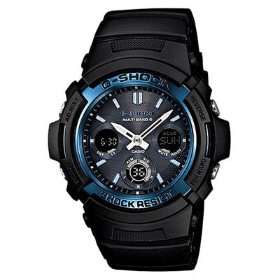 Мужские часы G-SHOCK AWG-M100A-1AJF [G-SHOCK MULTIBAND6] круглые черные нержавеющие цифровые аналоговые