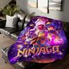 Мультяшное классное одеяло L LegoS Ninjago для дивана, офиса, кровати, самолета, путешествий, сна, чтения, отдыха, кемпинга, мягкое и теплое