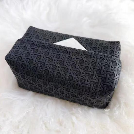 Yousheng Держатель для салфеток из искусственной кожи Легкий в уходе Ротанг Устойчивый к пятнам Чехол для салфеток Аксессуар для ванной комнаты