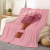 Ice cream hot air balloon pattern Flannel printed blanket suitable for all seasons suitable for living room office sofa travel