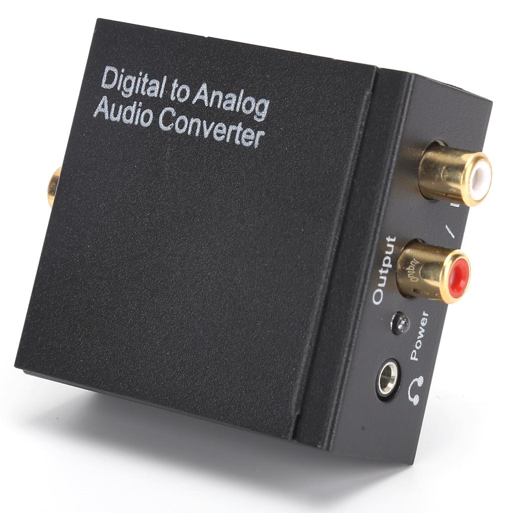 3.5mm Audio Adapter Digital Optical Coaxial To Analog RCA L R Converter for Home Professional Audio Switching(Host USB