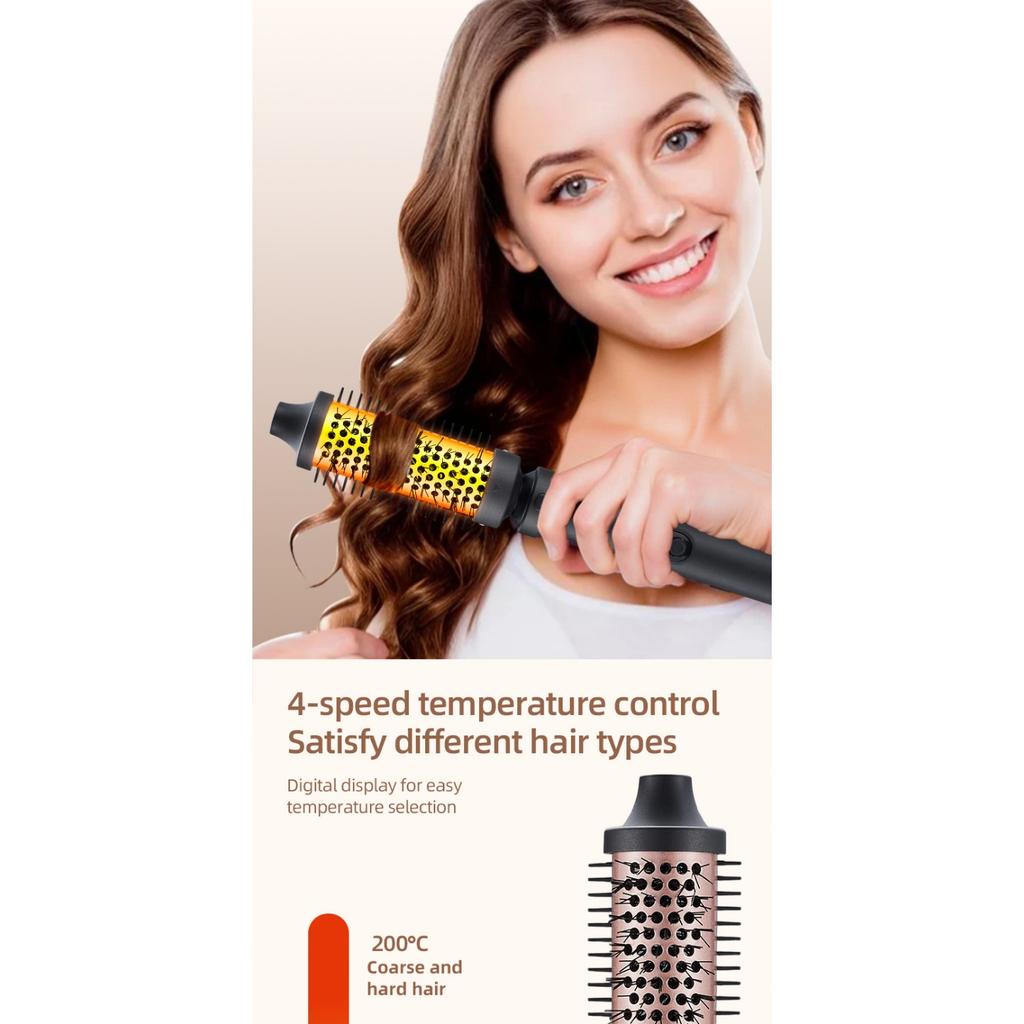 Набор из 5 сменных плоек для завивки - Создавайте глубокие волны, банановые локоны, афро-локоны с помощью расчески-лопатки для распутывания, многофункциональный инструмент для укладки волос