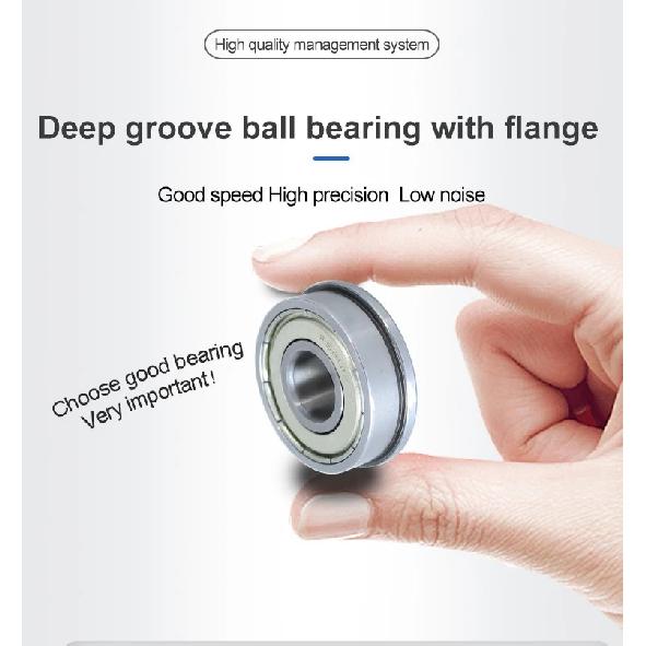 1 PC Flange bearing with flange F6000 6001 6002 6003 6004 6005 6006zz / 2RS