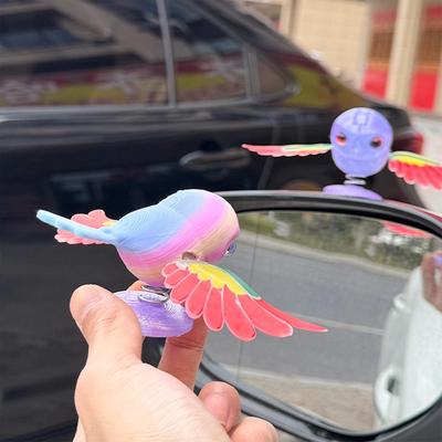 Летающая птица Напольное украшение для автомобиля 3D-печать Автомобильный декор Птица с машущими крыльями, приводимая в движение ветром Декор для велосипеда Для владельцев автомобилей Водителей Женщин Мужчин