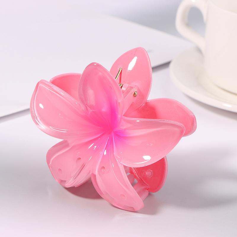 Seaside Vacation Hair Clip Back Of The Head With Multi-Color Optional Bauhinia Clip