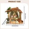 Christmas Snow Globe, Which Can Be Used As A Table Decoration, Nativity Scene Night