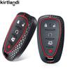 Silicone Car Remote Key Case Holder Key Cover For Chevrolet Camaro Malibu Cruze Equinox Volt 5 Buttons Auto Accessorise Keychain