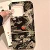 Сверкающий блестящий чехол для телефона в китайском стиле с изображением журавля для iPhone 13 14 15 16 Pro Max, мягкий чехол