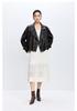 LILY Pure Cotton White A-Line Skirt for Women