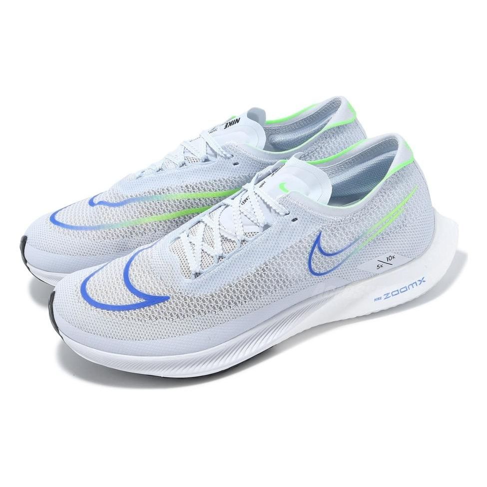 Nike Кроссовки унисекс ZoomX Streakfly Grey Racer Blue Football-серый черный Green-Strike DJ6566-006