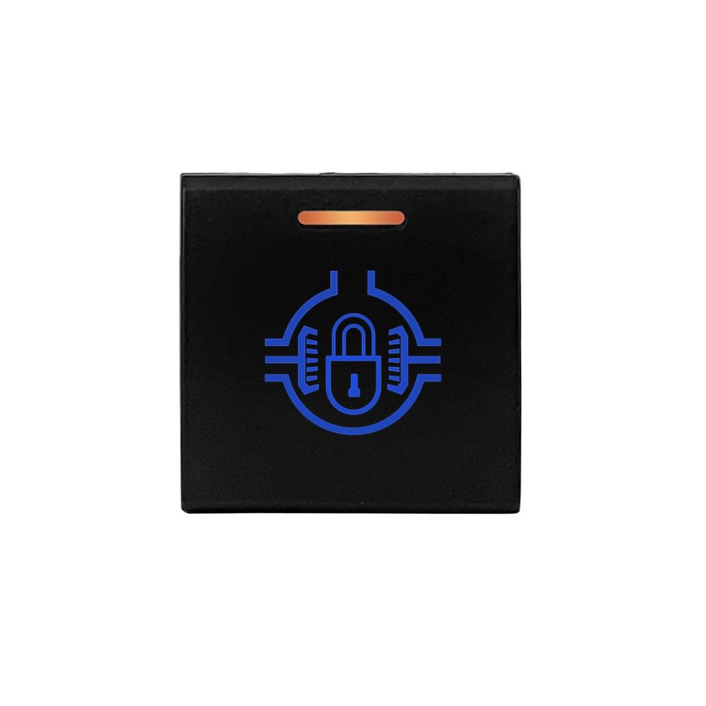 12V Blue Orange Light Latching Momentary Push Switch 22 X 22mm For Toyota Prado 150 Series Camry Hiace Corolla RAV4 Land Cruiser
